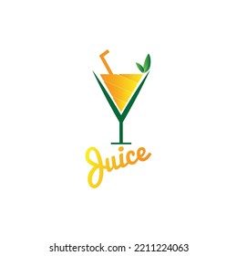 Juice orange logo template vector