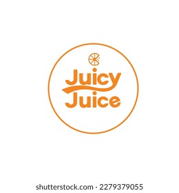 JUICE ORANGE LOGO VECTOR IMAGE