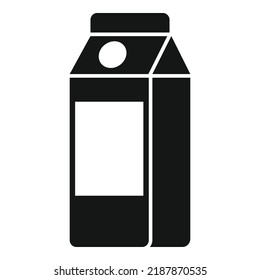 Juice pack airline food icon simple vector. Flight meal. Air plane