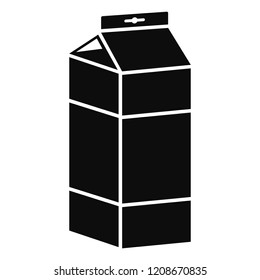 Juice pack icon. Simple illustration of juice pack vector icon for web design isolated on white background