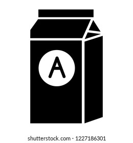 Juice pack icon. Simple illustration of juice pack vector icon for web design isolated on white background