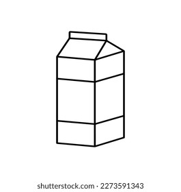 juice pack,juice box or milk pack isolated on background