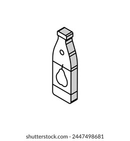 juice pear isometric icon vector. juice pear sign. isolated symbol illustration