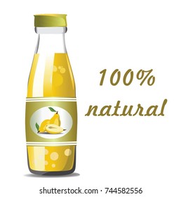 JUICE, PEAR, NATURAL, VECTOR