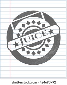 Juice pencil strokes emblem