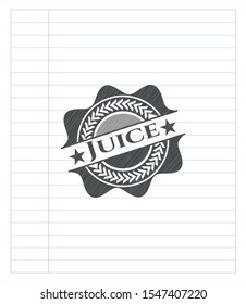 Juice penciled. Vector Illustration. Detailed.