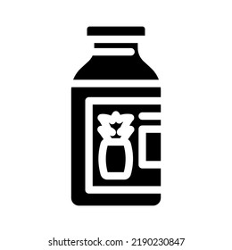 juice pineapple glyph icon vector. juice pineapple sign. isolated symbol illustration