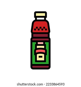 Saft Granatapfelfarbe Symbol Vektorgrafik. Granatapfelsaft einzelne Symbolillustration