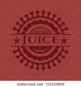 Juice realistic red emblem