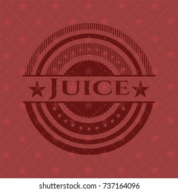Juice red emblem. Vintage.