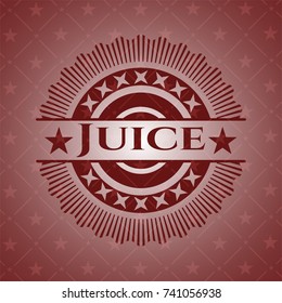 Juice red emblem. Vintage.