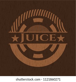 Juice retro wood emblem