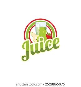 juice shop logo design, fruit juice, cafe logo