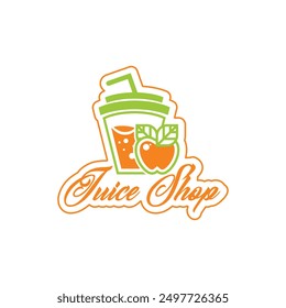 juice shop logo, fresh juice logo