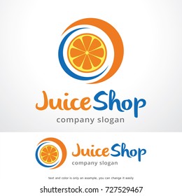 Juice Shop Logo Template Design Vector, Emblem, Design Concept, Creative Symbol, Icon