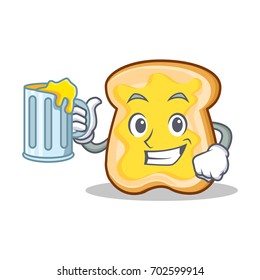With juice slice bread cartoon character