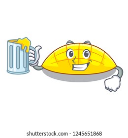 With juice slice mang on the caharacter shape