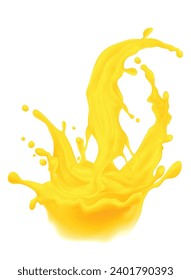 Juice Splash Vector Design EPS