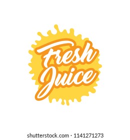 juice splash vector sign