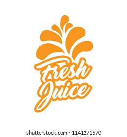 juice splash vector sign