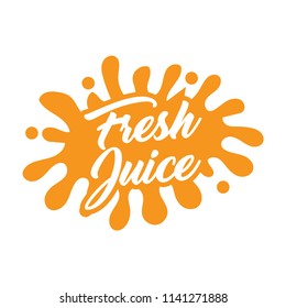 juice splash vector sign