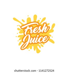 juice splash vector sign