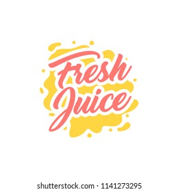 juice splash vector sign