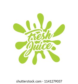 juice splash vector sign