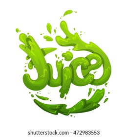 juice splash vector sign