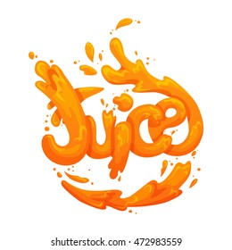 juice splash vector sign