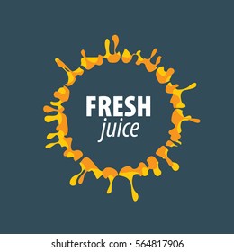 juice splash vector sign