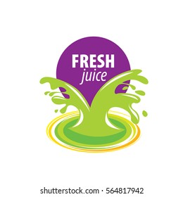 juice splash vector sign