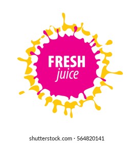 juice splash vector sign