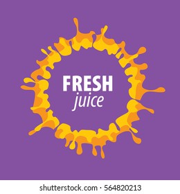 juice splash vector sign