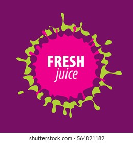 juice splash vector sign