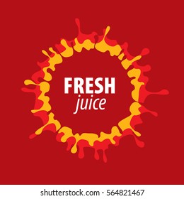 juice splash vector sign