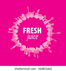 juice splash vector sign