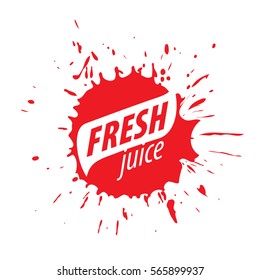 juice splash vector sign