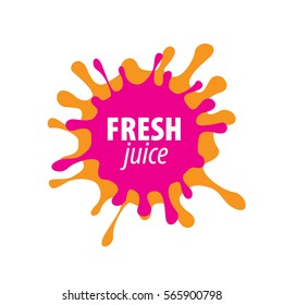juice splash vector sign