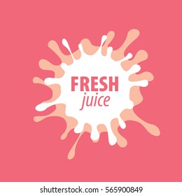 juice splash vector sign