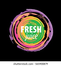 juice splash vector sign