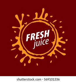 juice splash vector sign