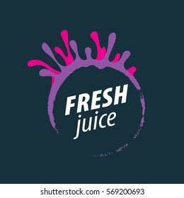 juice splash vector sign