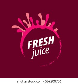 juice splash vector sign