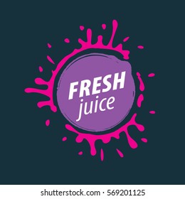 juice splash vector sign