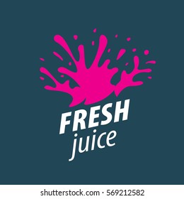 juice splash vector sign