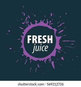 juice splash vector sign
