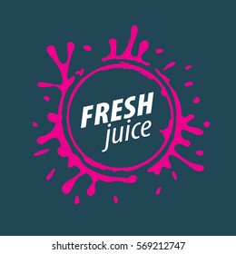 juice splash vector sign