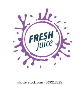 juice splash vector sign