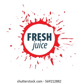 juice splash vector sign